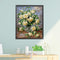 30x40cm White Rose DIY Paint By Numbers Oil Painting Kit Canvas