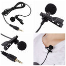 Clip-on Lapel Microphone Wired Condenser Link To Smartphone Hands-free Mike