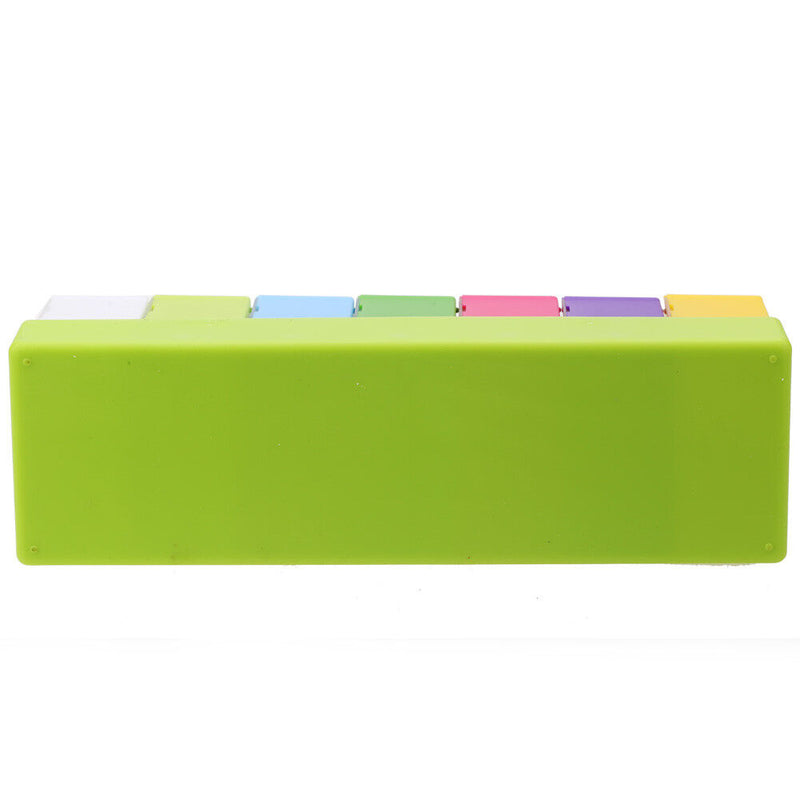 Plastic Portable Pill Box Weekly 7 Days Colorful Holder 28 Slot Medicine