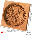 Cookie Cutter Molds Carved Wooden Gingerbread Cookie Mold Shortbread Mold
