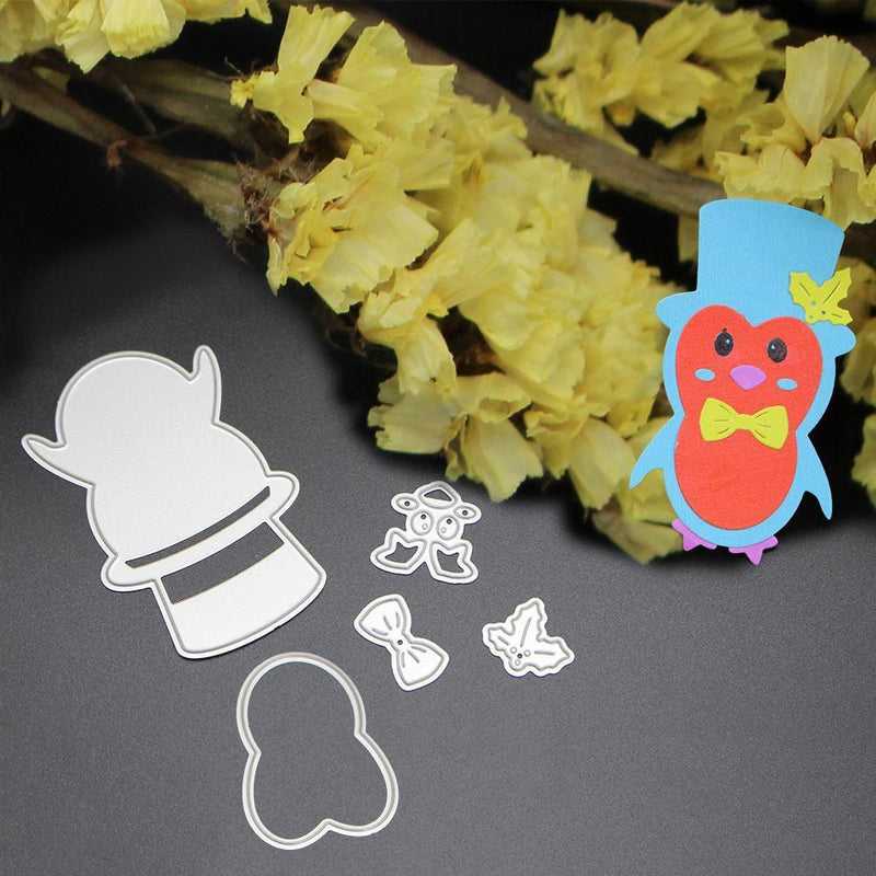 Penguin Punches Stencil DIY Scrapbook Embossing Card Paper Craft