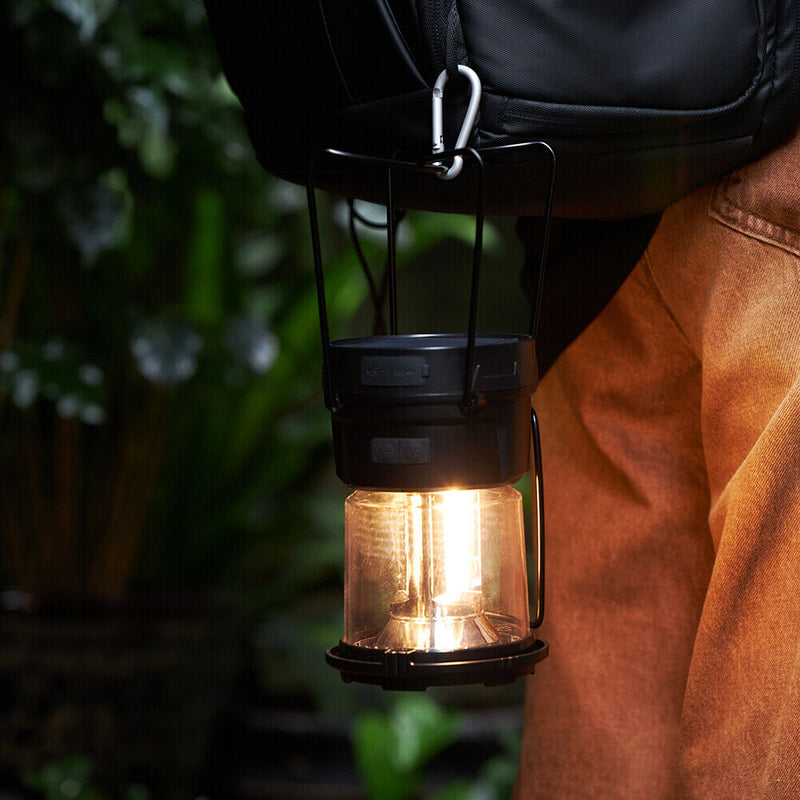 LED COB Camping Lantern 4 Modes Torch Light Waterproof Hanging for Travel Hiking