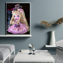 5D DIY Girl Special Shaped Diamond Painting Cross Stitch Kits Bedroom Wall