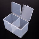 Clear Plastic Cotton Swab Box Storage Organizer Holder Cosmetic Makeup Tool