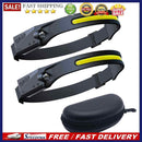2x LED COB Headlamp Flashlight Running Camping Rechargeable Waterproof Head