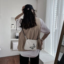 Fashion Women Shoulder Bag Oxford Cloth Small Zipper Butterfly Crossbody Handbag