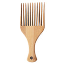 Home Bamboo Wide Tooth Comb Detangling Anti-Static Square Pocket Hair Brush