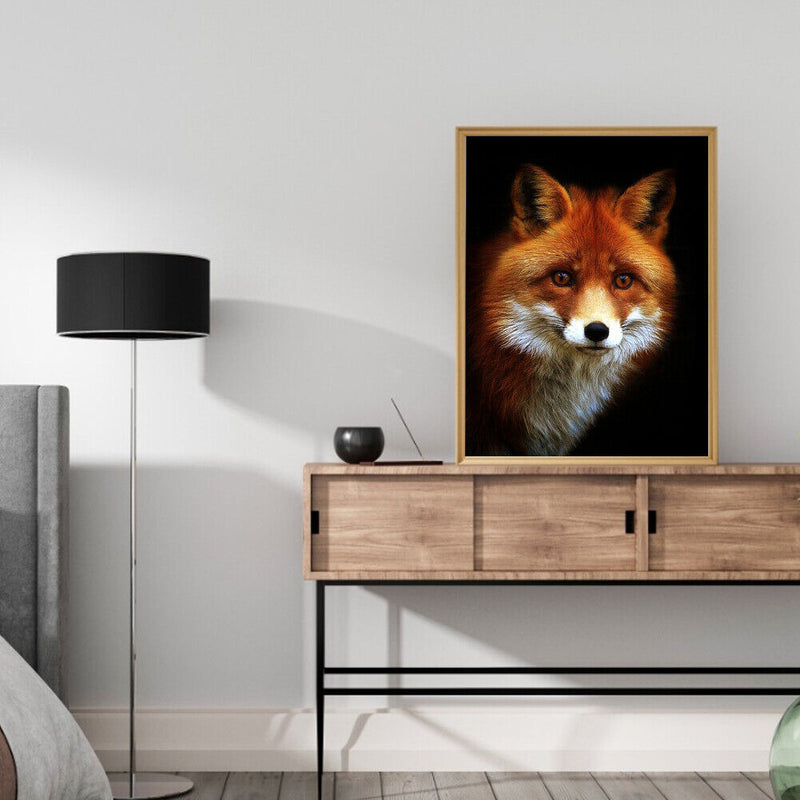 Fox Frameless Picture Oil Paint By Numbers Hand Painted Picture Room Decora