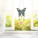 2X Diamond Painting Butterfly Crystal Light Catcher DIY Hanging Wind Chime