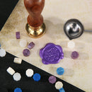 100pcs Retro Octagon Wax Seal Grain Fire Painting for Stamping Envelopes Newly
