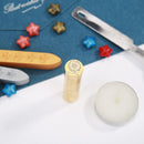 Retro Cylindrical Sealing Wax Brass Envelope Stamp Customs Accessories (A) Newly
