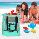 Insulation Lunch Bag Picnic Net Beach Handbag Food Beverage Storage (Green)