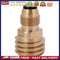 Converts Propane LP TANK POL Service Valve to QCC Outlet Brass Adapter