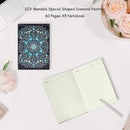 DIY Mandala Special Shaped Diamond Painting A5 Notebook 60 Pages Journal Book