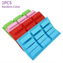 1xRectangular Thick Silicone Mold For Handmade Soaps Craft DIY Homemade I2U6