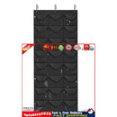 Hat Rack 24 Pocket Over-The-Door Cap Organizer for Baseball Cap (Black) Newly