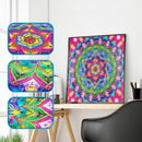 5D DIY Special Shaped Diamond Painting Colorful Flowers Cross Stitch Embroidery