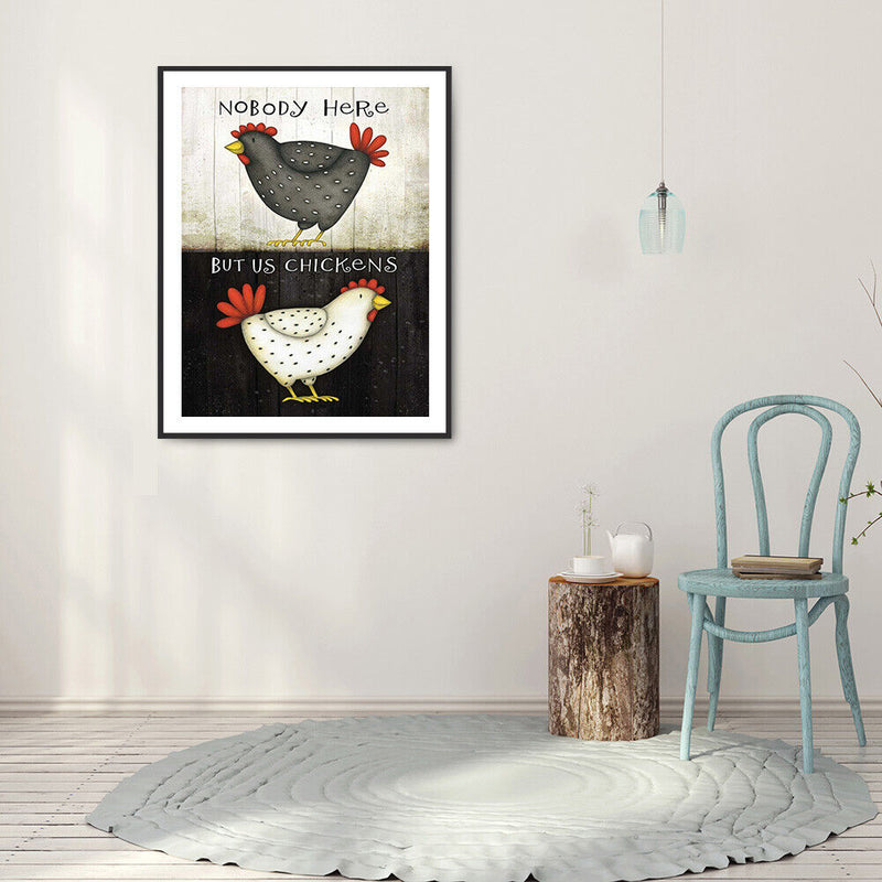 5D Diamond Painting Kit Chicken Full Round Drill DIY Crafts Mosaic Home Picture