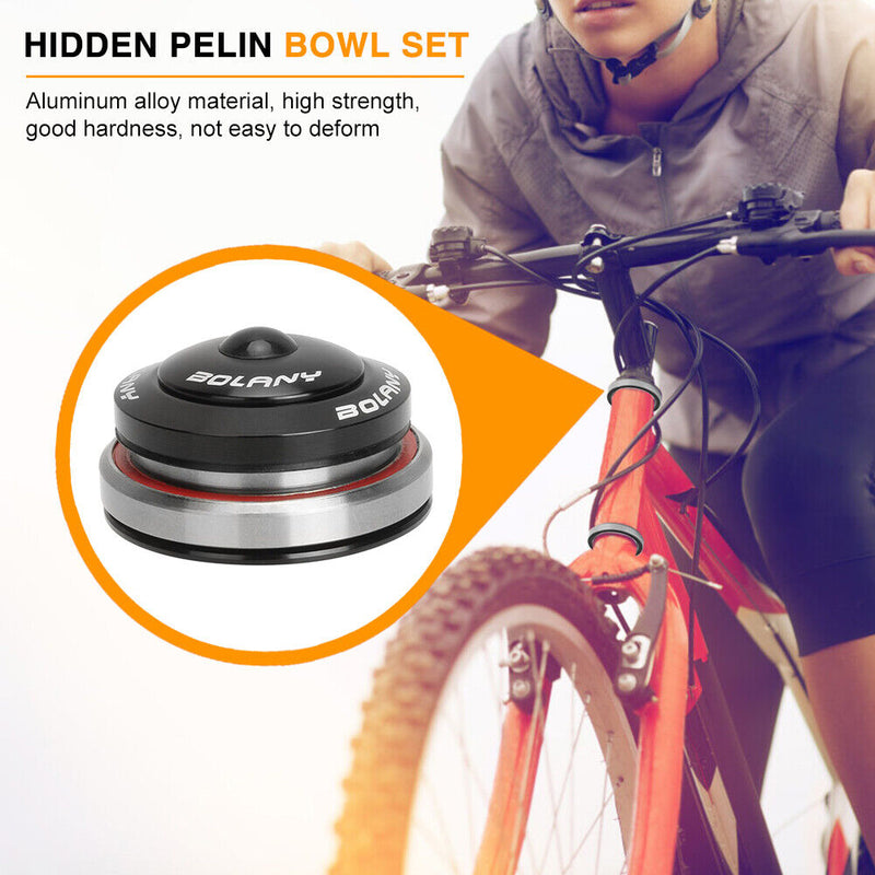 Bicycle Headset 1.5 1-1/8"" Sealed Bearing Mountain Bike Headset with Top Cap