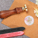 Plants Flowers Copper Stamps Head w/o Handle Craft Gifts Wax Sealing Stamp He
