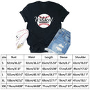 Independence Day Print Baseball Letter Tea T-Shirt (Black XXL)