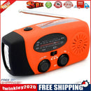 2000mAh Portable Hand Crank FM AM WB NOAA Radio Solar Radio Torch (Orange)