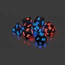 7pcs Electronic Luminous Dice Mix Polyhedral Dice Set KTV Bar Party Game Dice