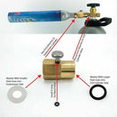 to CGA320 CO2 Adapter with Bleed Valve Cylinder Refill Adaptor For Sodastream