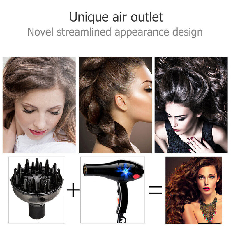 Durable Blower Diffuser Novel Streamlined Appearance for Salon Blow Out Curls