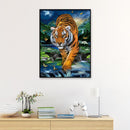 Full Round Drill DIY Diamond Painting 5D Rhinestone Butterfly Tiger Drawing Kit
