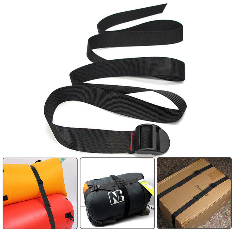 Tie Down Belt Cargo Luggage Bag Lashing Straps w/ Buckle for Car Motorcycle Bike