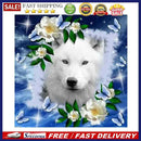 5D Diamond Painting Kit Flower Wolf Full Round Drill Rhinestone DIY Wall Ar