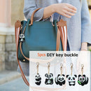 5pcs DIY Diamond Painting Keychain Key Chains Keyring Art Craft Key Bag Decor UK