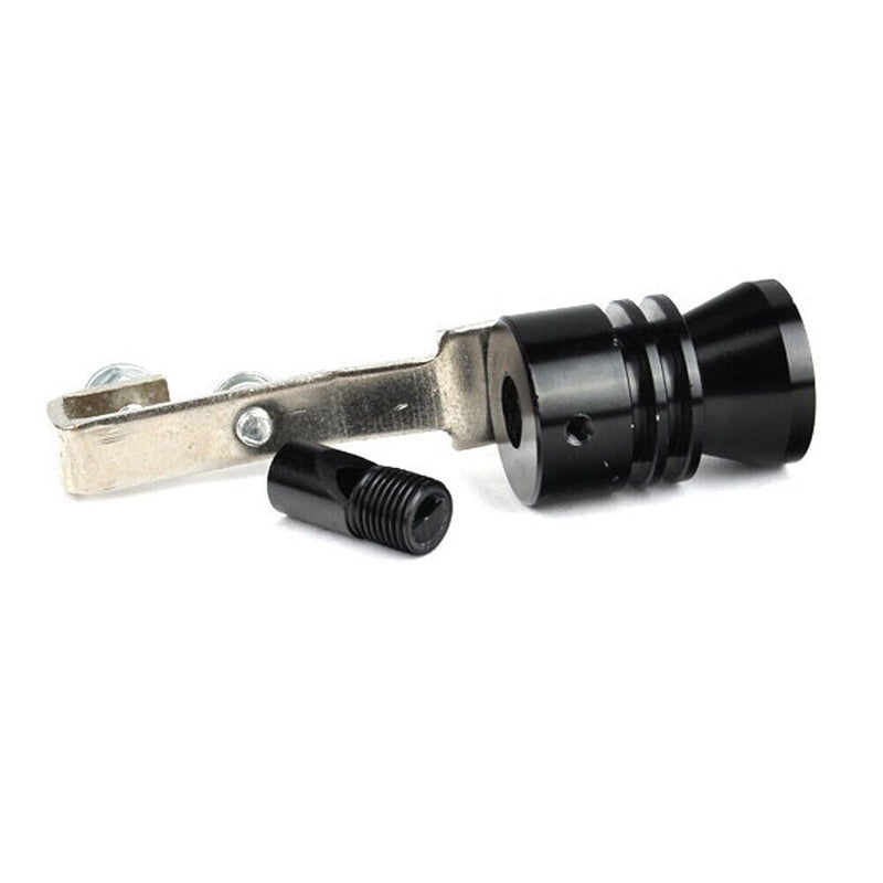 Aluminum Car Motorbike Exhaust Tip Whistler Turbo Sound Simulator Black Newly