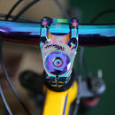 MTB Bicycle Stem Cover Bike Headset Top Cap Cover w/ Screw (Color Plating) Newly