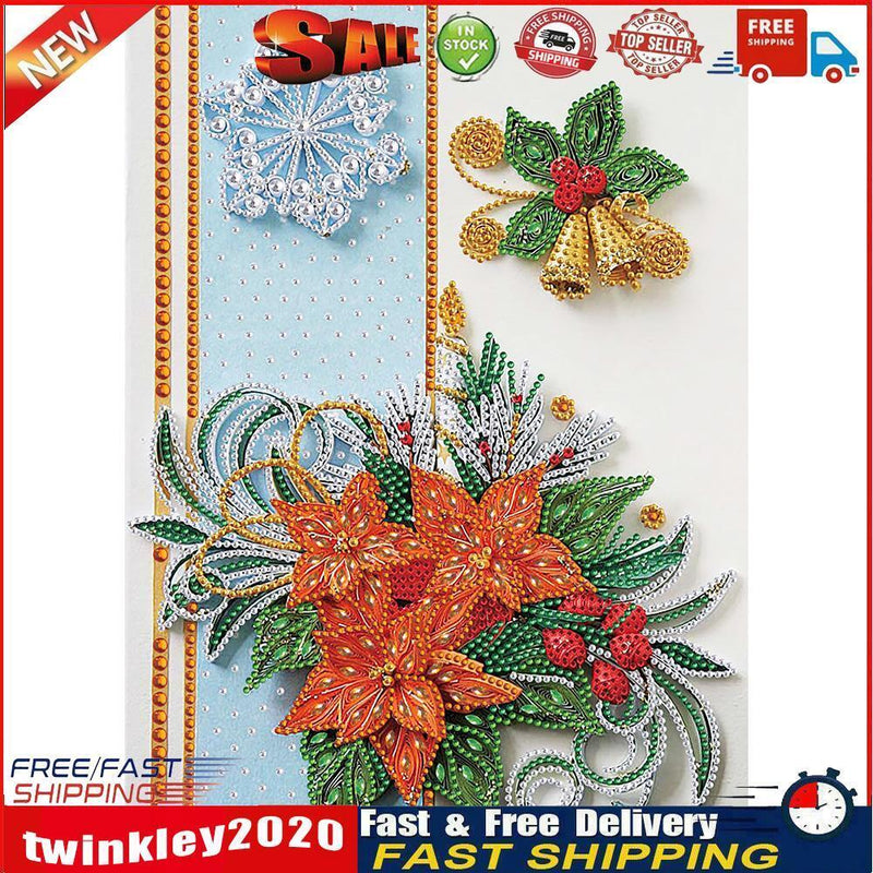 5D DIY Part Special Drill Diamond Painting Kit Christmas 12 Colors (KA257) Newly