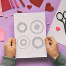 Flower Wreath Paper Cut Dies Metal Stencil Silicone Seal Stamp Mold (C)
