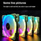 PC ARGB Cooling Fan 12V RGB 6 Pin 120mm Quiet Wireless Computer Case Cooler
