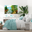 5D DIY Landscape Scenery Full Round Drill Diamond Painting Kit Mosaic Art Newly