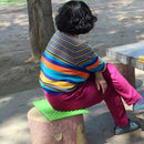 Outdoor Camping Mat Cushion Folding Portable Picnic Seat Pad (Green Black) Newly