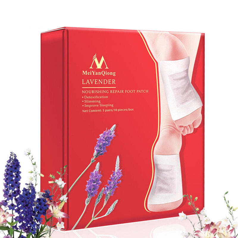 Anti-edema Lavender Foot Pad Stress Relieve Feet Treatment Body Toxins Clea