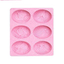 DIY Honey Bee Silicone Soap Mold Six Bars Soap Making Craft H3N8 G7I2 X8Q5