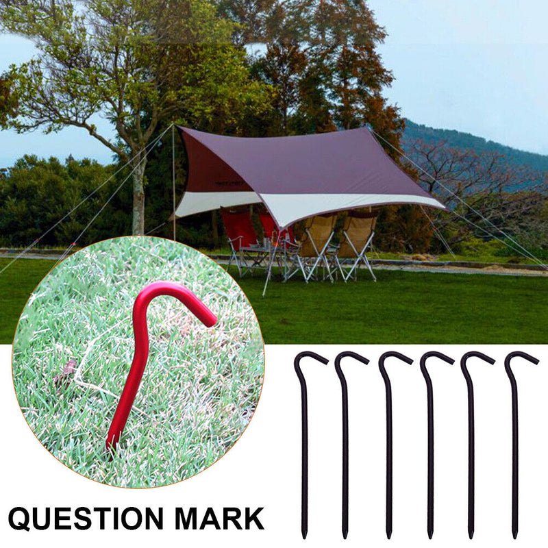 6x Portable Camping Tent Nail Anchors Ground Fixing Nail Stake Outdoor Equipm
