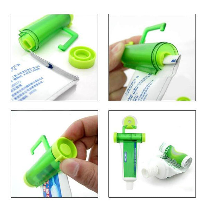PrettyGood7 Toothpaste Hanging Suction Roller Green
