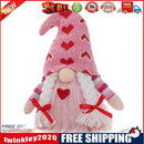Bow Love Dwarf Ornaments Faceless Rudolph Valentines Xmas Wedding Decor (A)