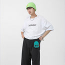 Nylon Crossbody Bag Men Women Street Hip Hop Zip Small Phone Packs (Green)