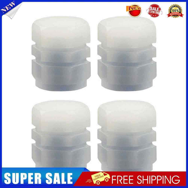 Luminous Stem Cover Tire Valves Caps Universal Valves Nozzles (4pcs Blue)