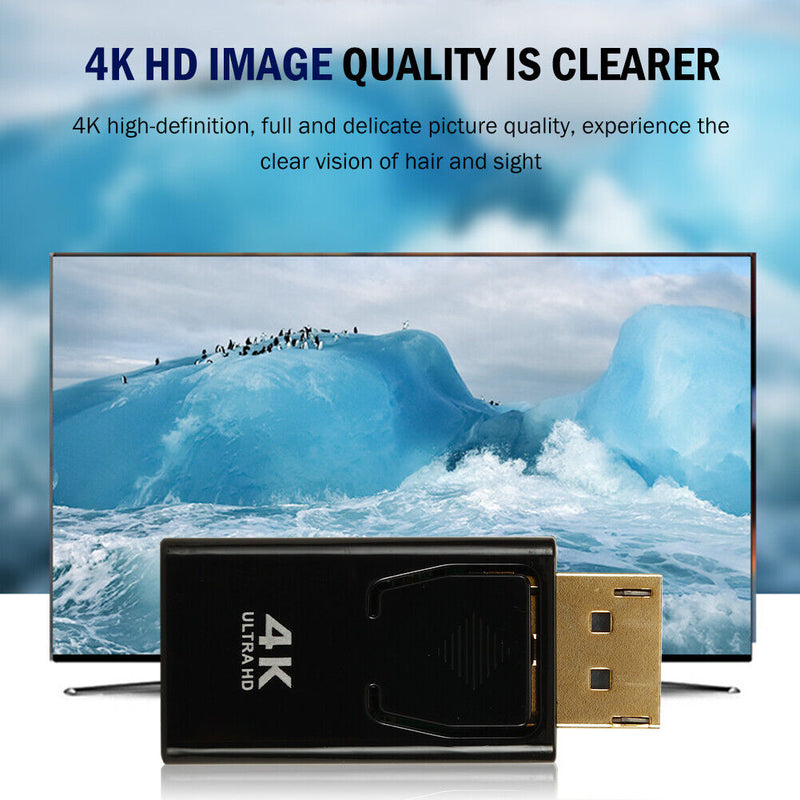 DP to HDMI Converter for PC TV Projector Displayport Male to Video Female Dongle