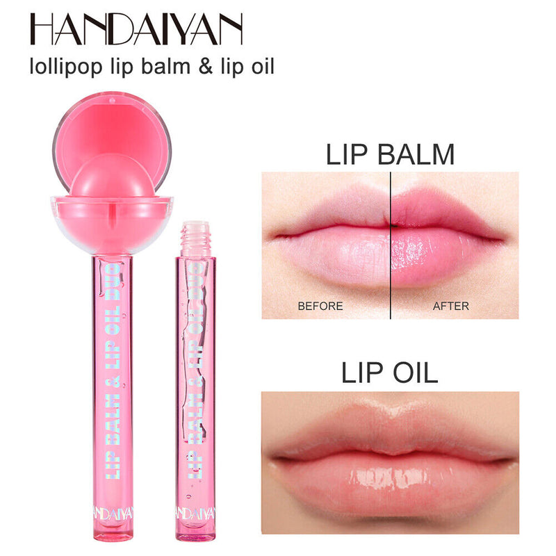 Lollipop Waterproof Long Lasting Moist Lip Gloss Moisturizing Makeup 6 Colors