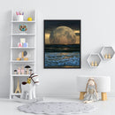 DIY Digital Picture Moon at Sea Frameless Painting By Number Handicraft for Gift